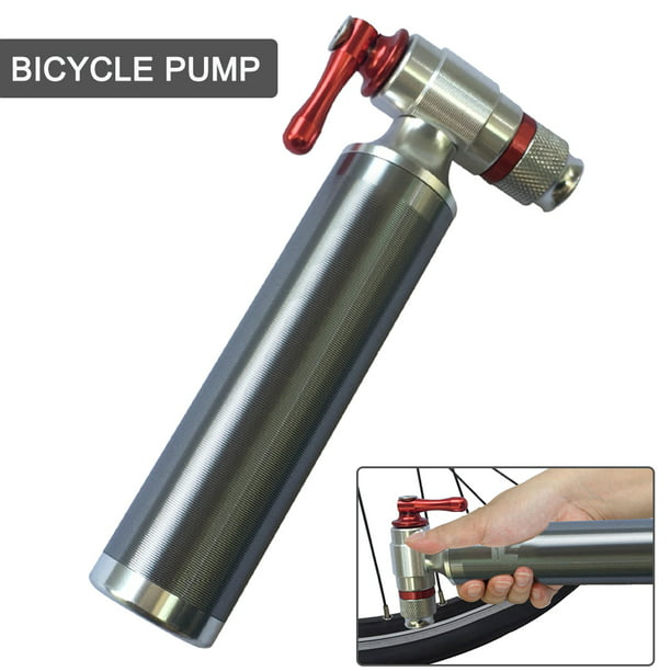Bicycle Tire Mini Air Pump CO2 Inflator Cycling Bike Ball Balloon Hand Pump Head
